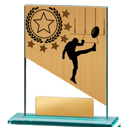 Aussie Rules Theme on Glass 130mm