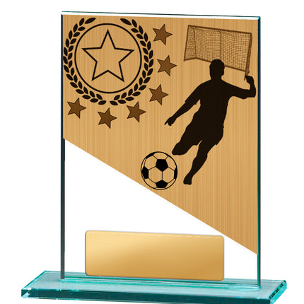 Football Theme on Glass 130mm