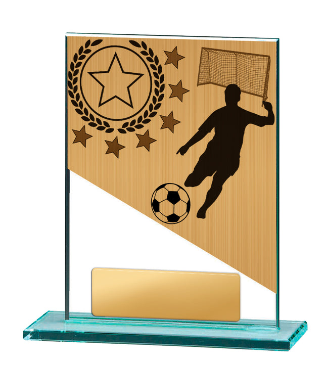 Football Theme on Glass 130mm