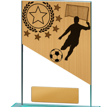 Football Theme on Glass 130mm