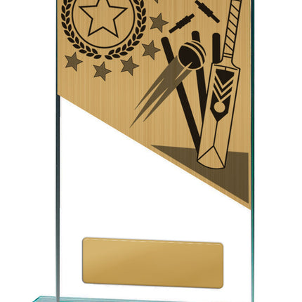 Cricket Theme on Glass 150mm