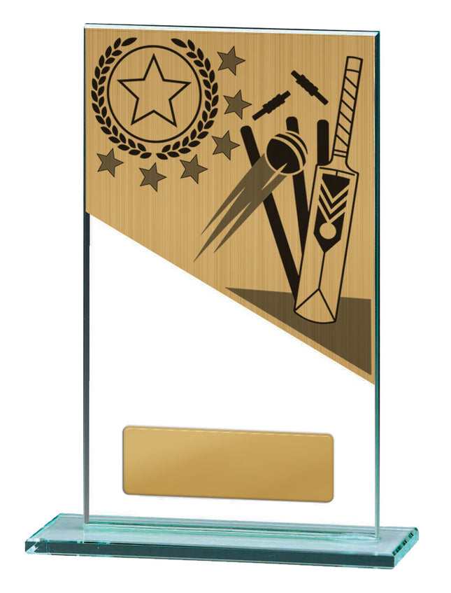 Cricket Theme on Glass 150mm