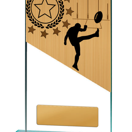 Aussie Rules Theme on Glass 130mm