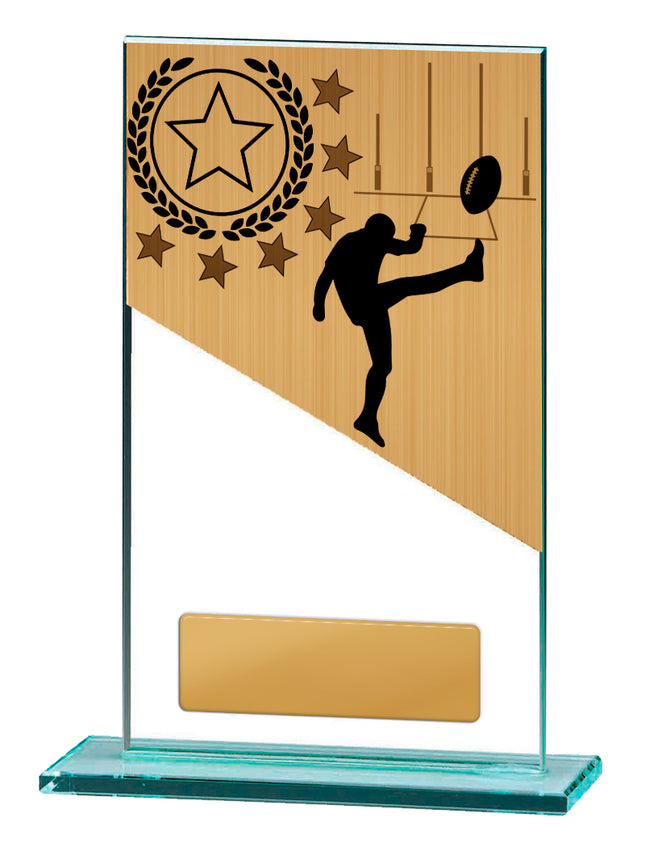 Aussie Rules Theme on Glass 130mm