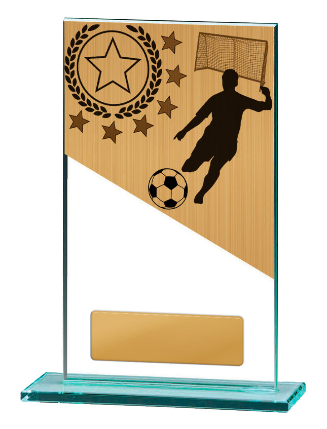 Football Theme on Glass 130mm