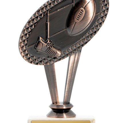 Metal Rugby Theme on Base 150mm