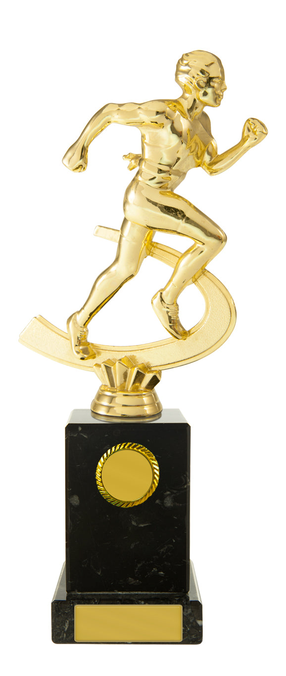 Athletics Male Figure on Column 220mm
